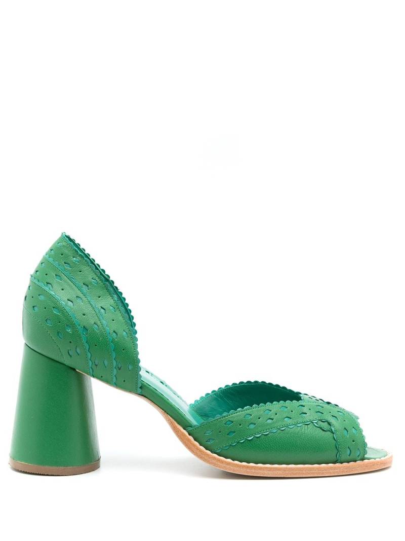 Sarah Chofakian Secret Garden leather pumps - Green von Sarah Chofakian