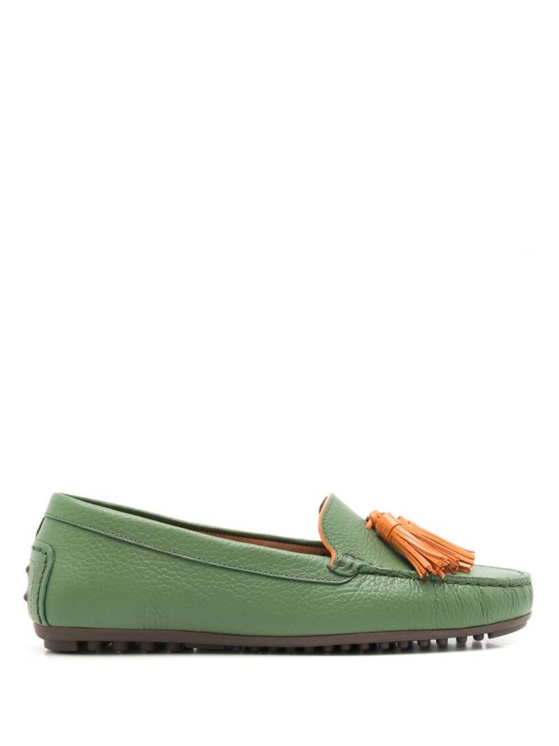 Sarah Chofakian Severine tasseled loafers - Green von Sarah Chofakian