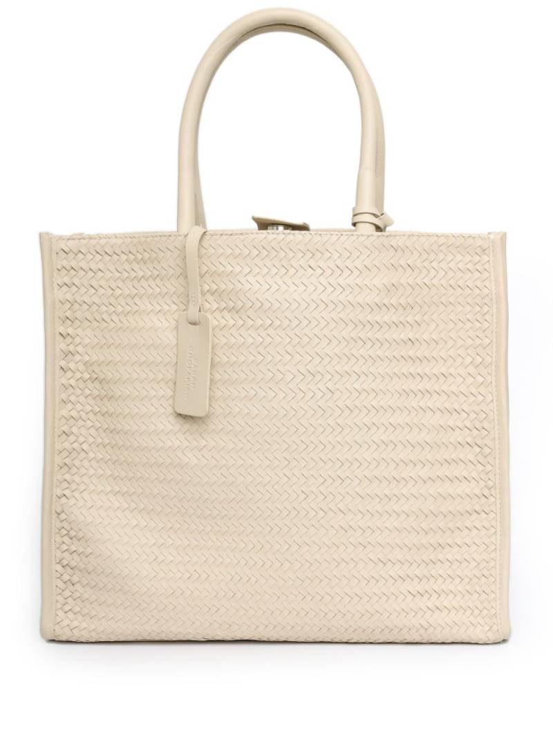 Sarah Chofakian Tresse interwoven tote bag - Neutrals von Sarah Chofakian