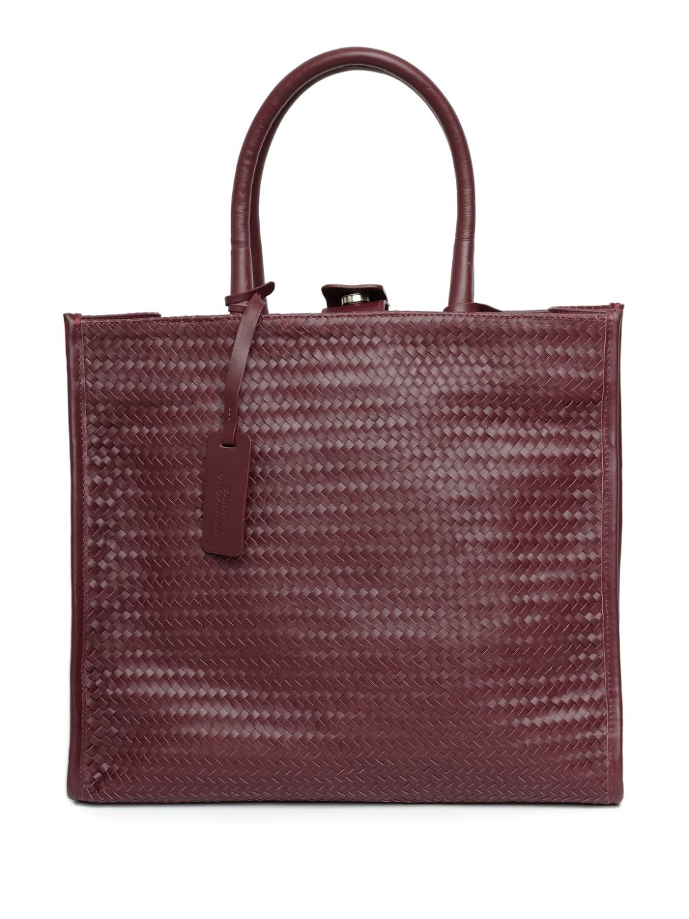 Sarah Chofakian Tresse woven leather tote bag - Red von Sarah Chofakian