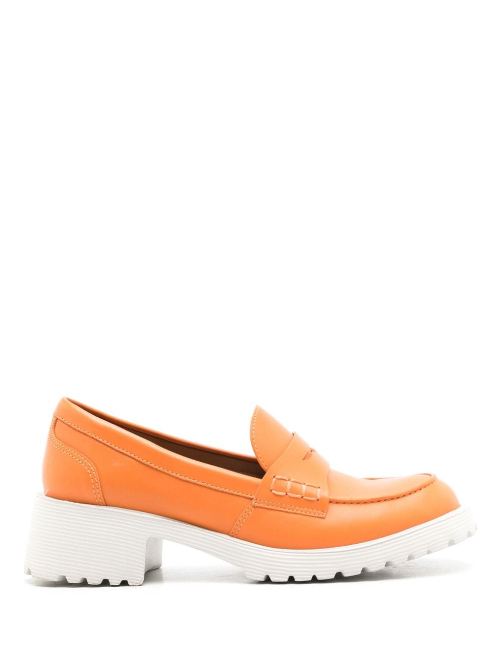 Sarah Chofakian Ully leather loafers - Orange von Sarah Chofakian