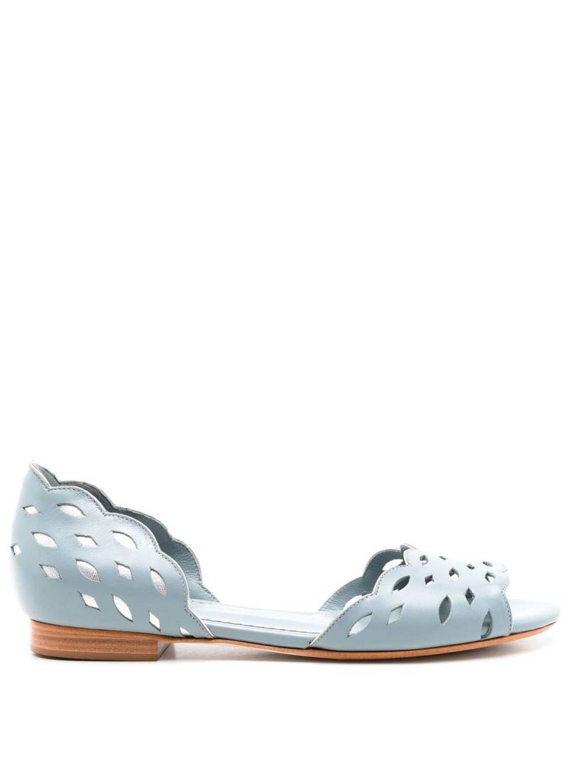 Sarah Chofakian Vivienne perforated-detail sandals - Blue von Sarah Chofakian