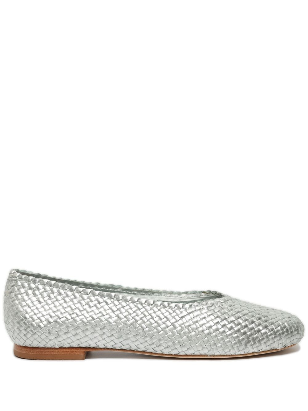 Sarah Chofakian William leather ballerina shoes - Silver von Sarah Chofakian