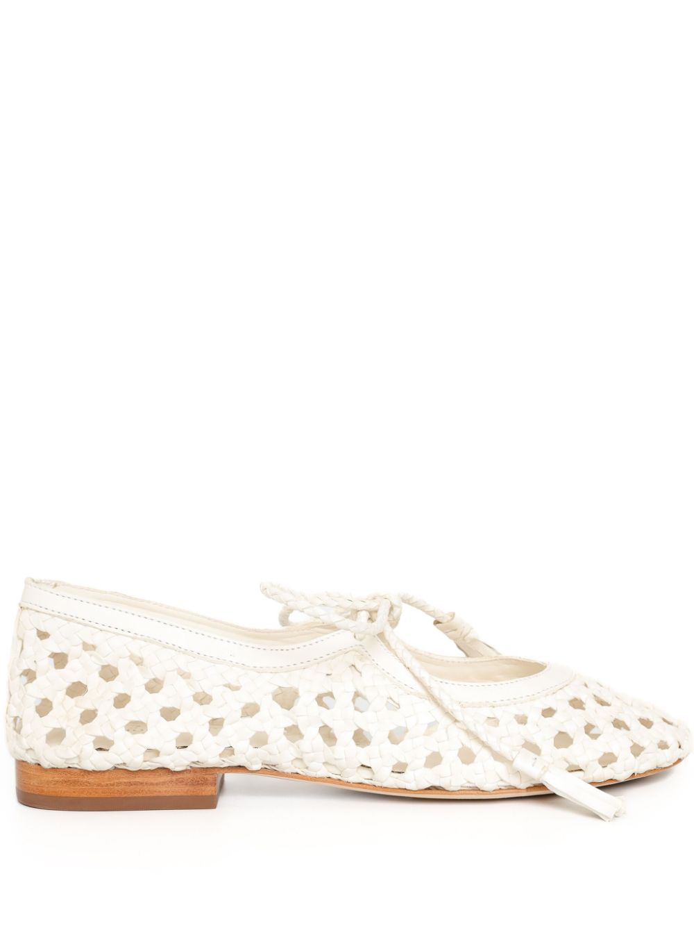 Sarah Chofakian Yard Rast ballerina shoes - White von Sarah Chofakian