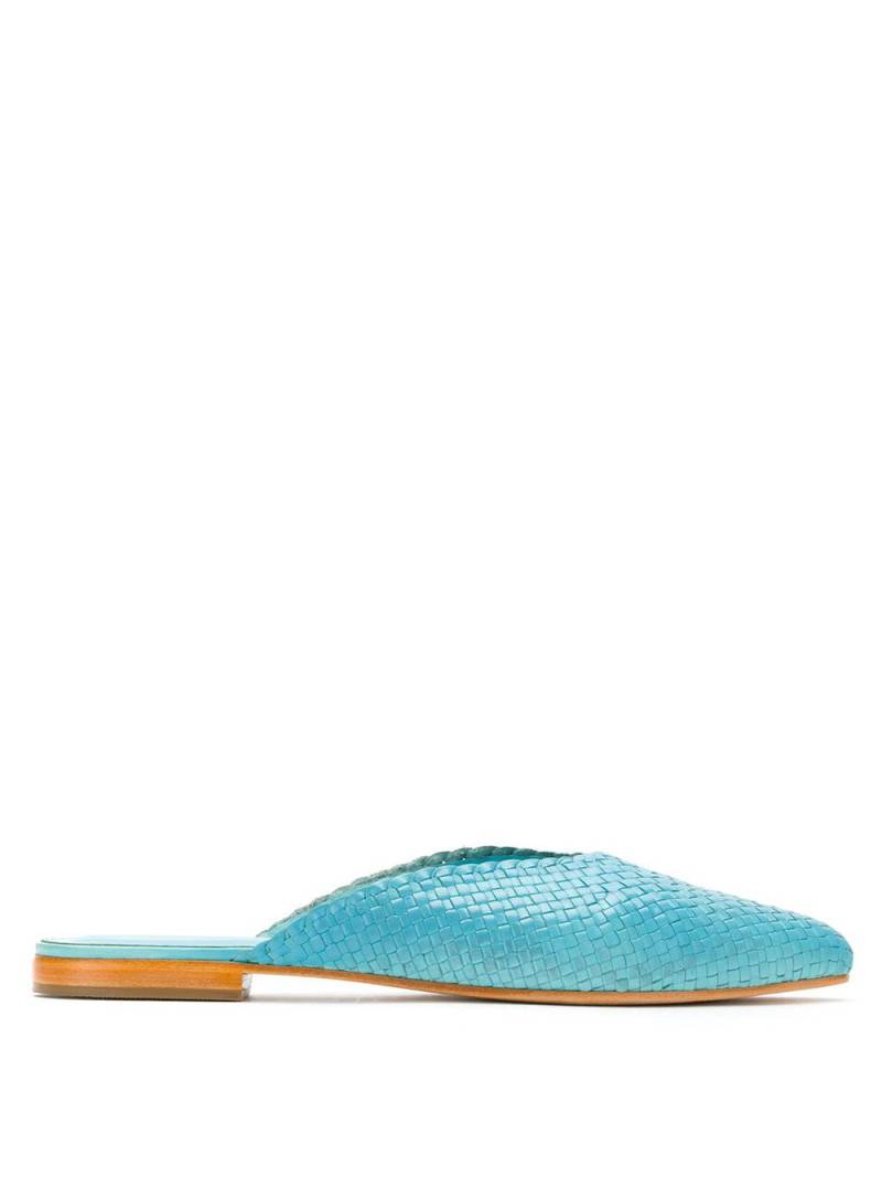 Sarah Chofakian braided leather mules - Blue von Sarah Chofakian