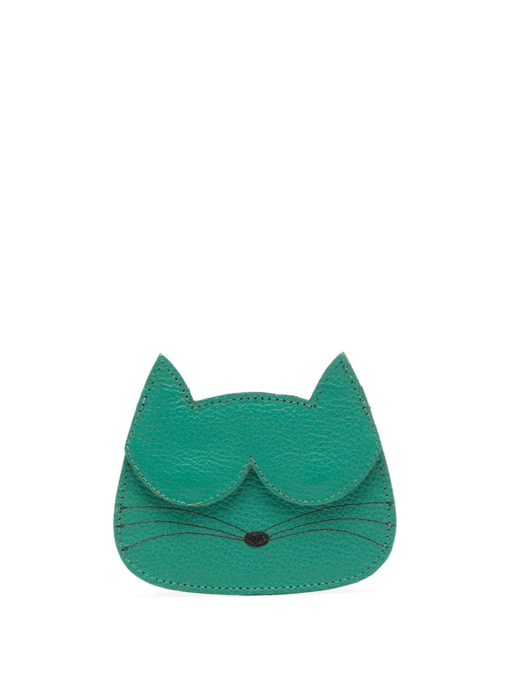 Sarah Chofakian cat-shape leather cardholder - Green von Sarah Chofakian