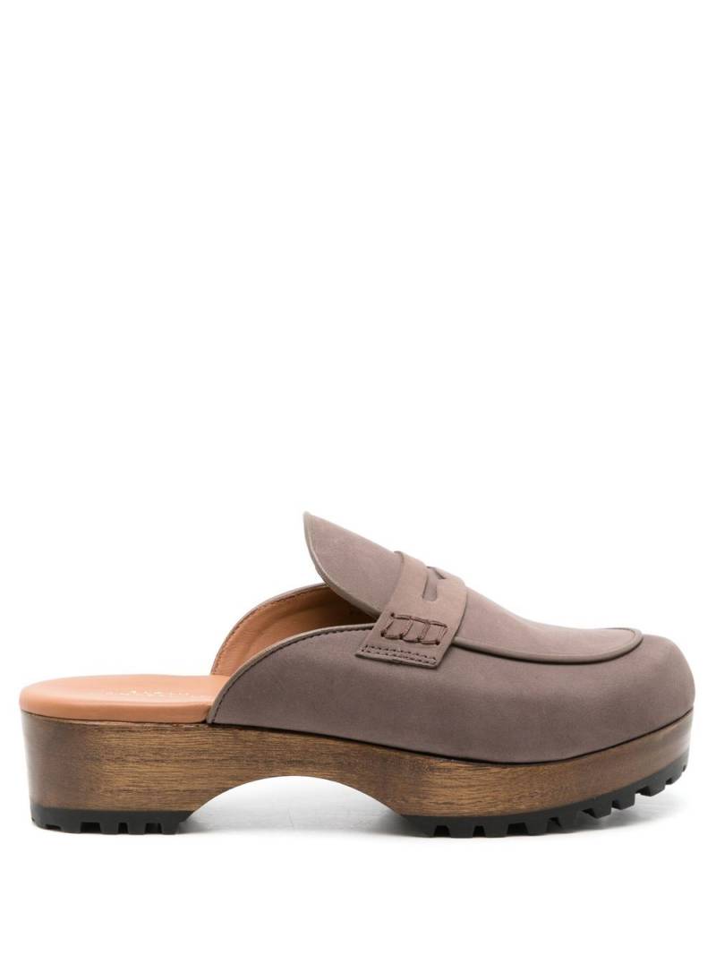 Sarah Chofakian clog heel mules - Brown von Sarah Chofakian