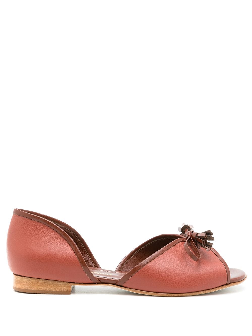 Sarah Chofakian leather Norway ballerina shoes - Brown von Sarah Chofakian