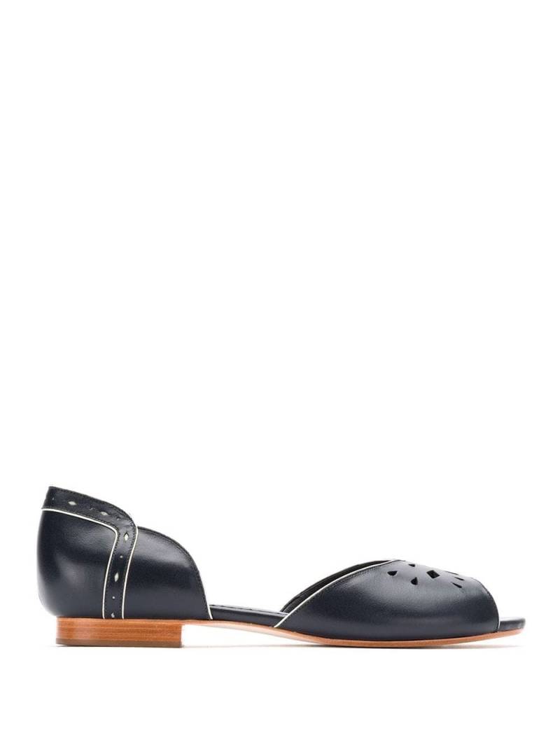 Sarah Chofakian leather ballerinas - Blue von Sarah Chofakian