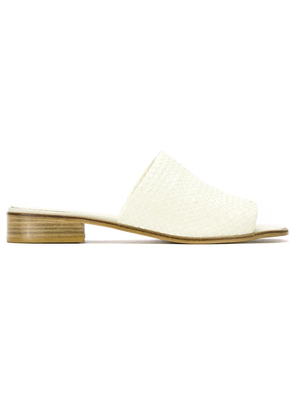 Sarah Chofakian leather mules - White von Sarah Chofakian