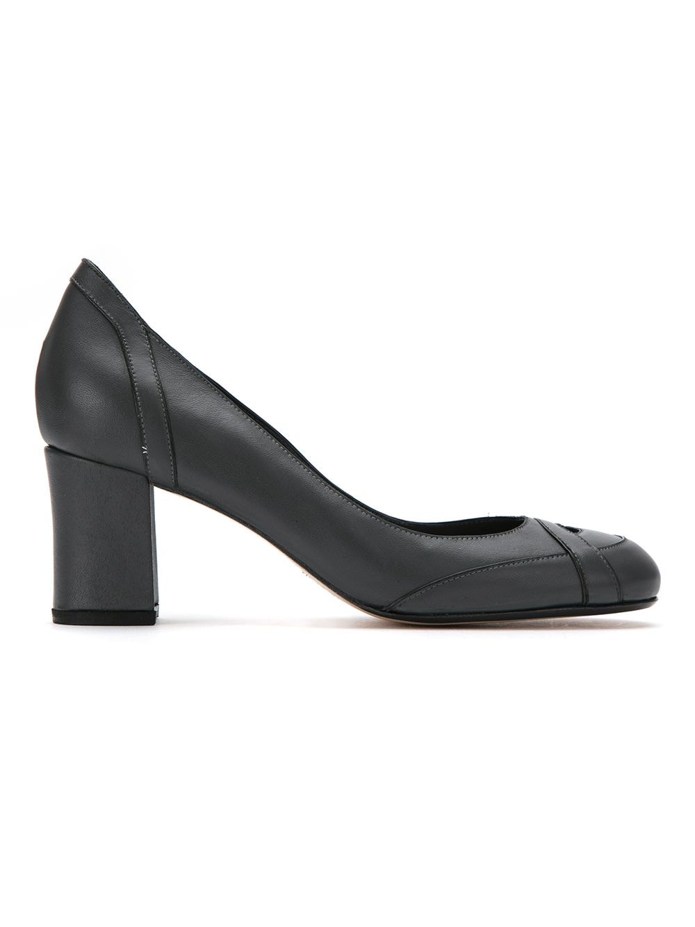 Sarah Chofakian panelled leather pumps - Grey von Sarah Chofakian