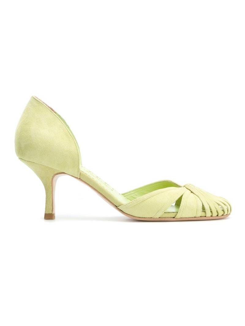 Sarah Chofakian panelled pumps - Green von Sarah Chofakian