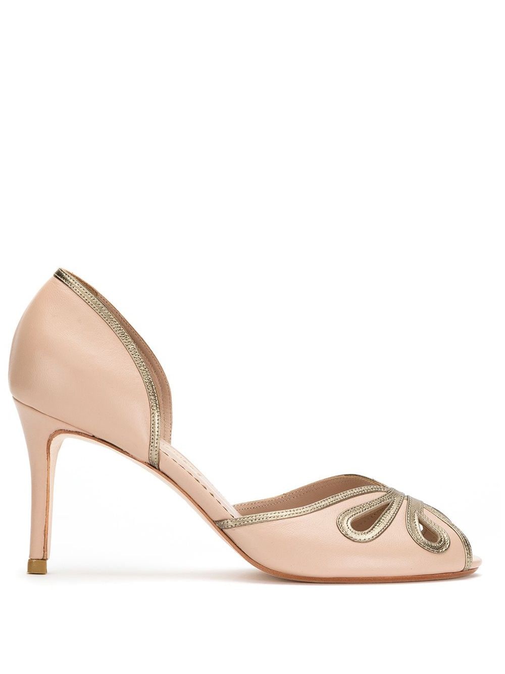 Sarah Chofakian peep toe pumps - Neutrals von Sarah Chofakian