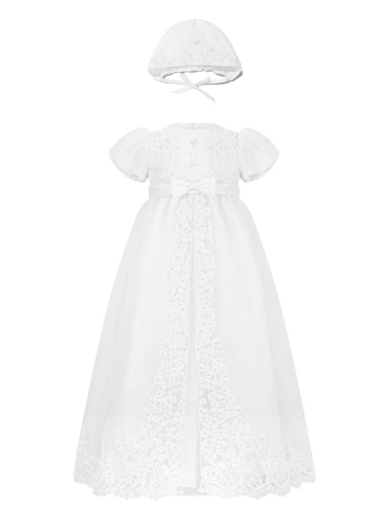 Sarah Louise bead-embellished layered dress (set of two) - White von Sarah Louise