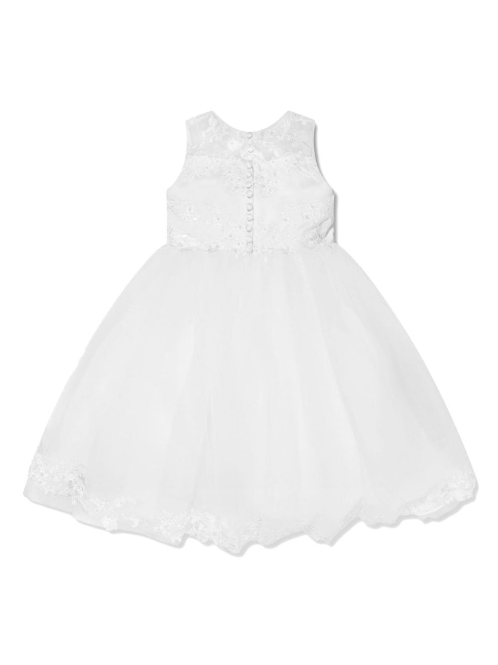 Sarah Louise embroidered-design sleeveless dress - White von Sarah Louise