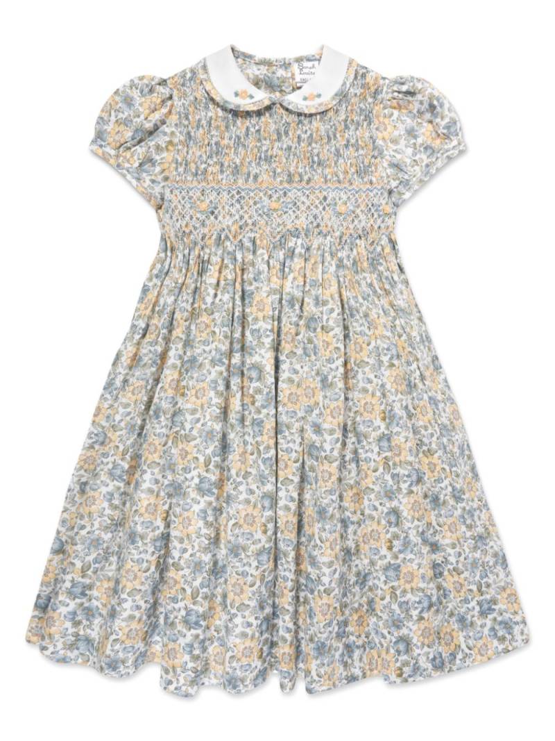 Sarah Louise floral print cotton dress - Yellow von Sarah Louise