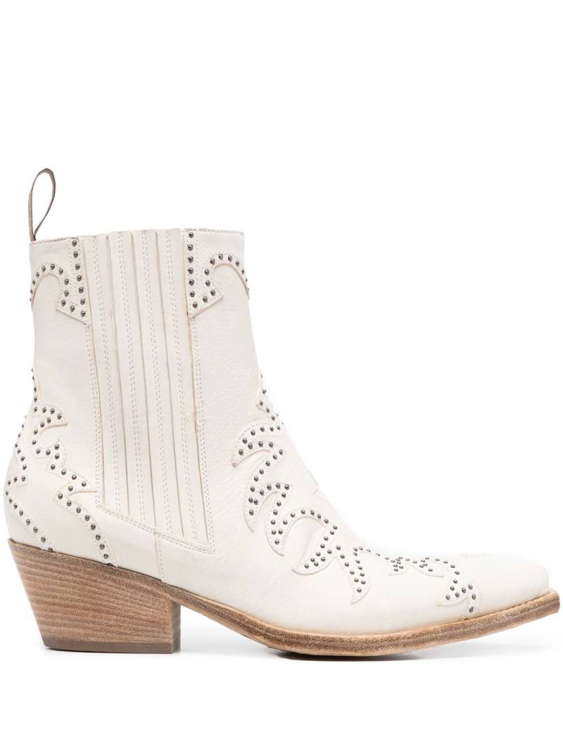 Sartore appliqué-detail ankle boots - White von Sartore