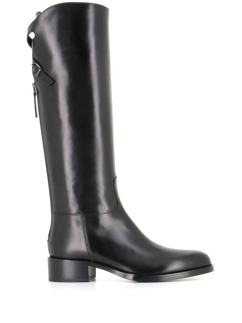 Sartore knee-high leather boots - Black von Sartore