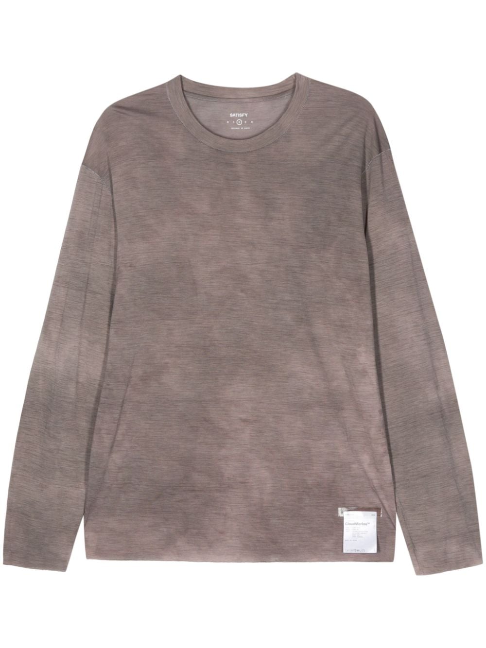 Satisfy CloudMerino™ long-sleeve T-shirt - Grey von Satisfy