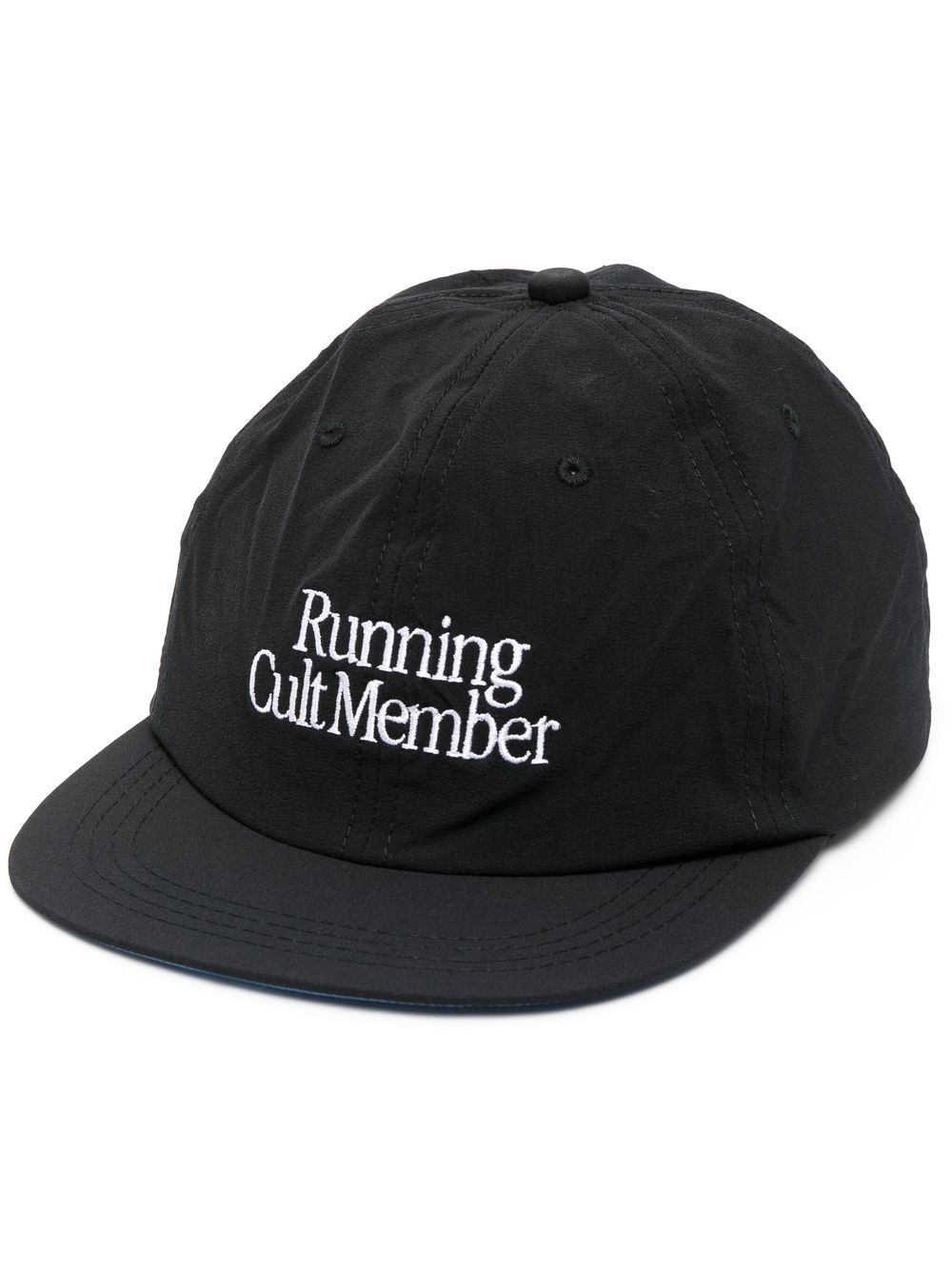 Satisfy embroidered running cap - Black von Satisfy