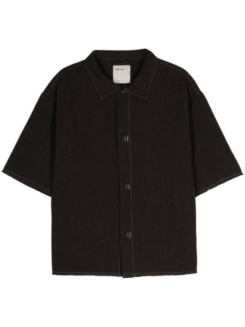 Satta Tack cotton shirt - Brown von Satta