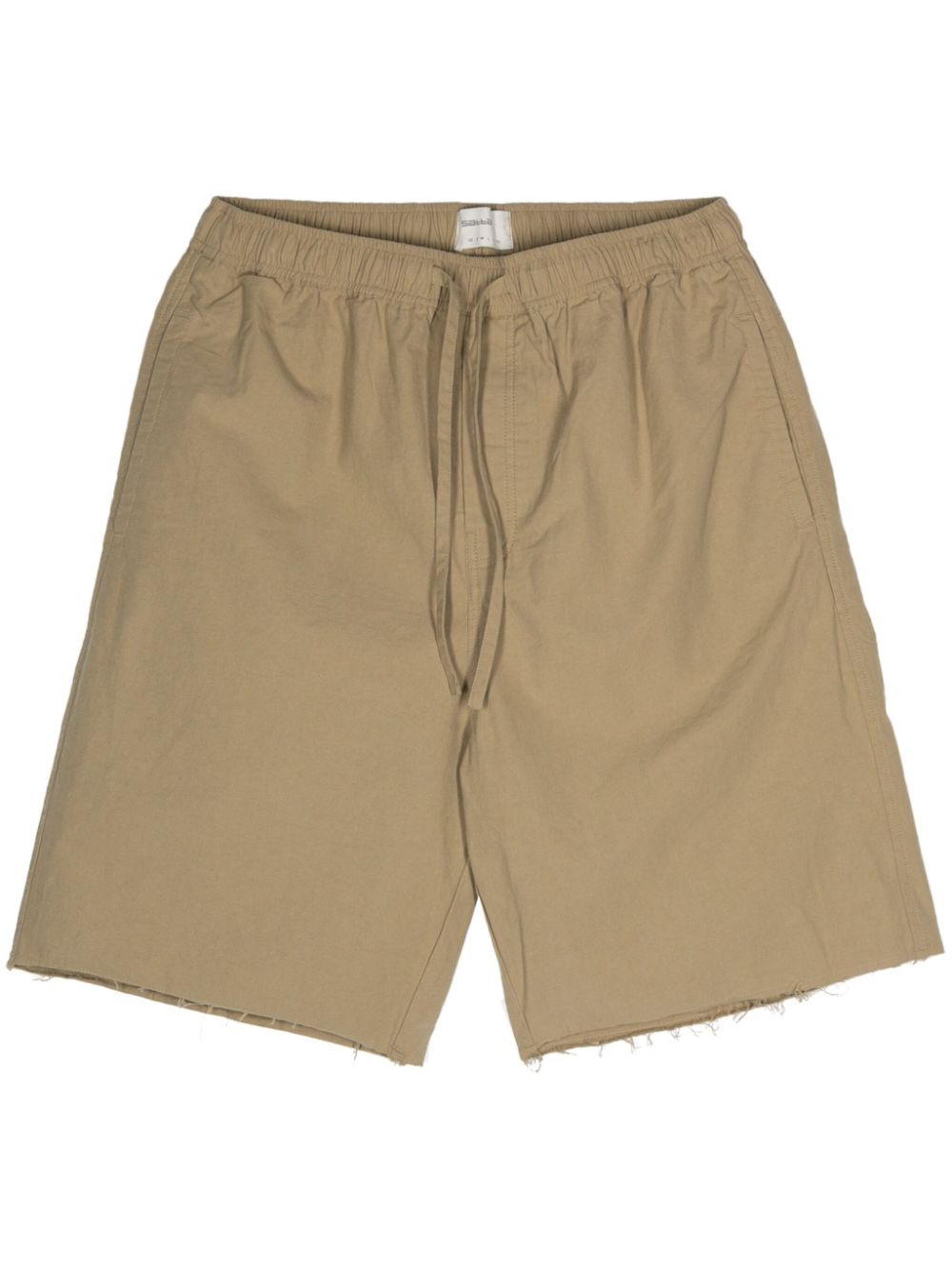 Satta elasticated-waistband cotton shorts - Neutrals von Satta