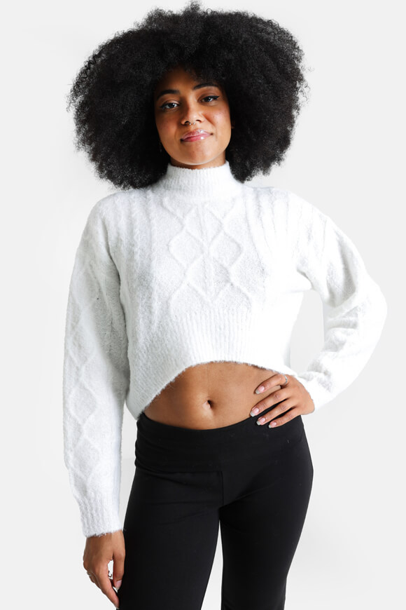 Savage Honey Crop Strickpullover | Offwhite | Damen  | XS von Savage Honey