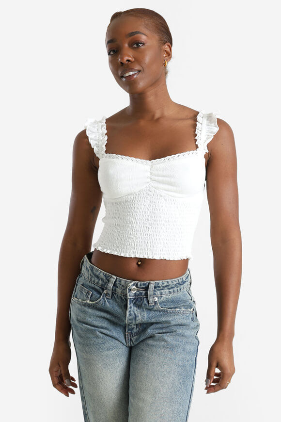 Savage Honey Crop Top | Ecru | Damen  | L von Savage Honey