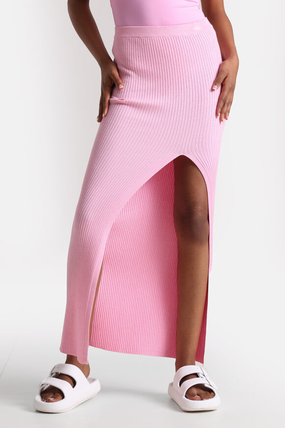 Savage Honey Gerippter Maxi Strickrock | Rosa | Damen | XXS Savage Honey Gerippter Maxi Strickrock | Rosa | Damen | XXS von Savage Honey