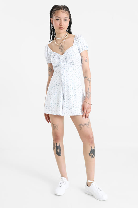 Savage Honey Kurzer Overall | Offwhite + Blau + Grün | Damen  | L von Savage Honey