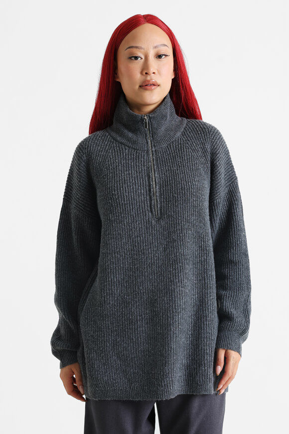 Savage Honey Langer Strickpullover | Dunkelgrau | Damen  | L von Savage Honey