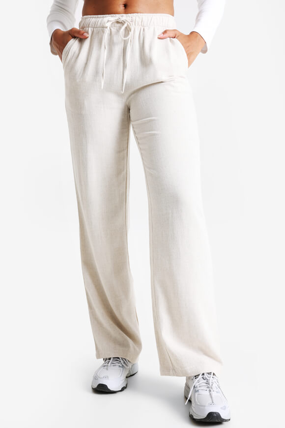 Savage Honey Wide Leg Leinenhose | Hellbeige | Damen | L Savage Honey Wide Leg Leinenhose | Hellbeige | Damen | L von Savage Honey