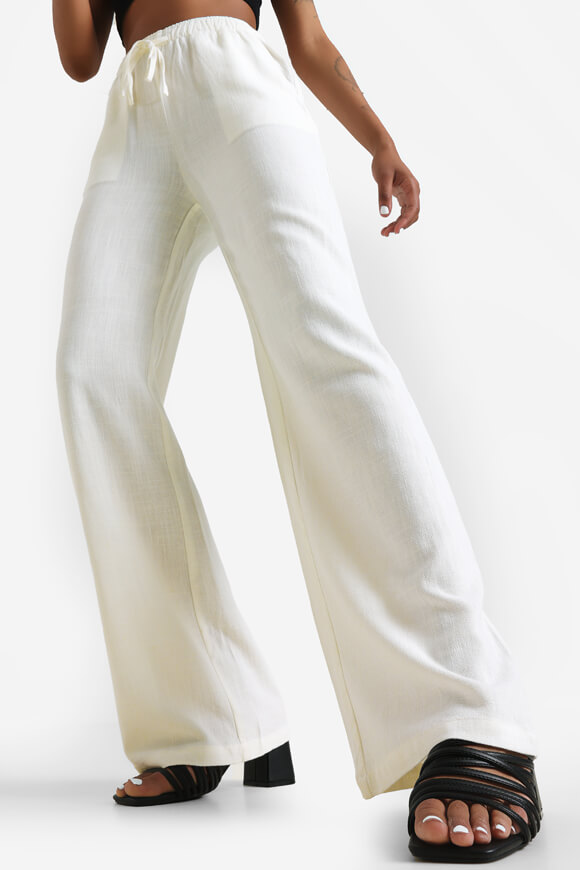 Savage Honey Wide Leg Leinenhose | Offwhite | Damen | XL Savage Honey Wide Leg Leinenhose | Offwhite | Damen | XL von Savage Honey