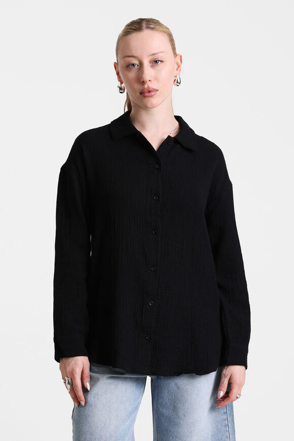 Savage Honey Musselin Oversize Hemd | Schwarz | Damen | L Savage Honey Musselin Oversize Hemd | Schwarz | Damen | L von Savage Honey