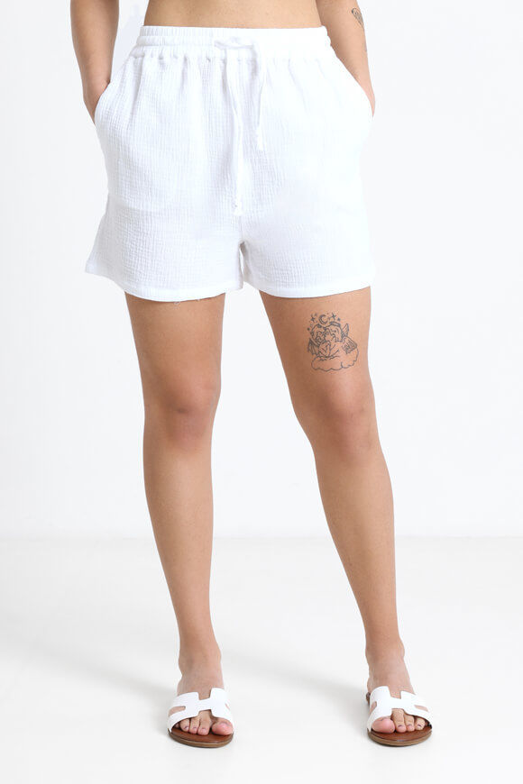 Savage Honey Musselin-Shorts | Weiss | Damen  | L von Savage Honey