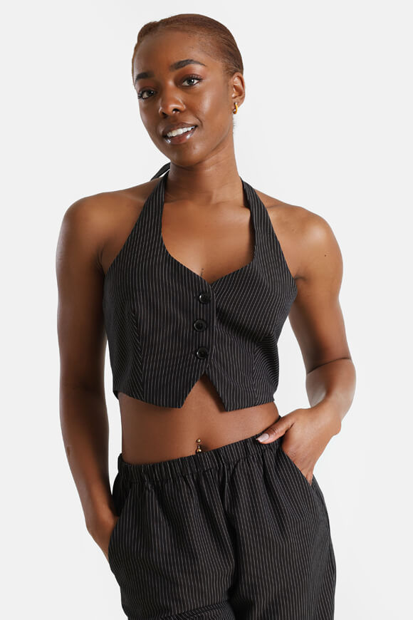 Savage Honey Neckholder Crop Top | Schwarz | Damen  | L von Savage Honey