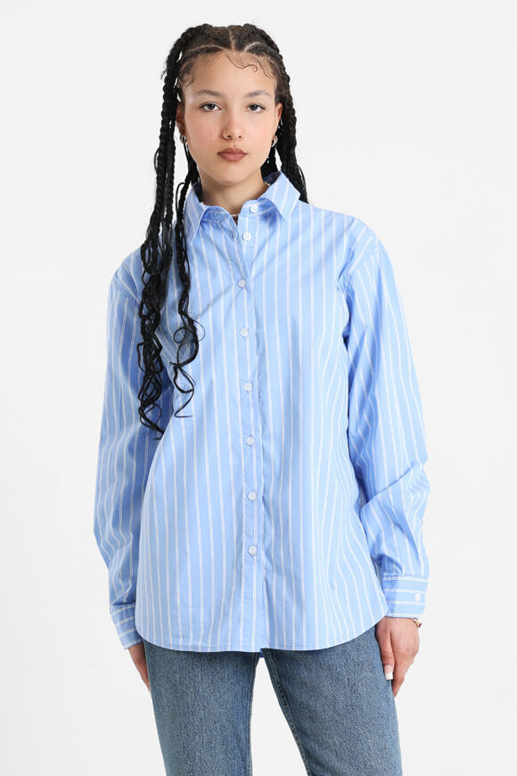 Savage Honey Oversize Hemd | Blau + Weiss | Damen  | L von Savage Honey