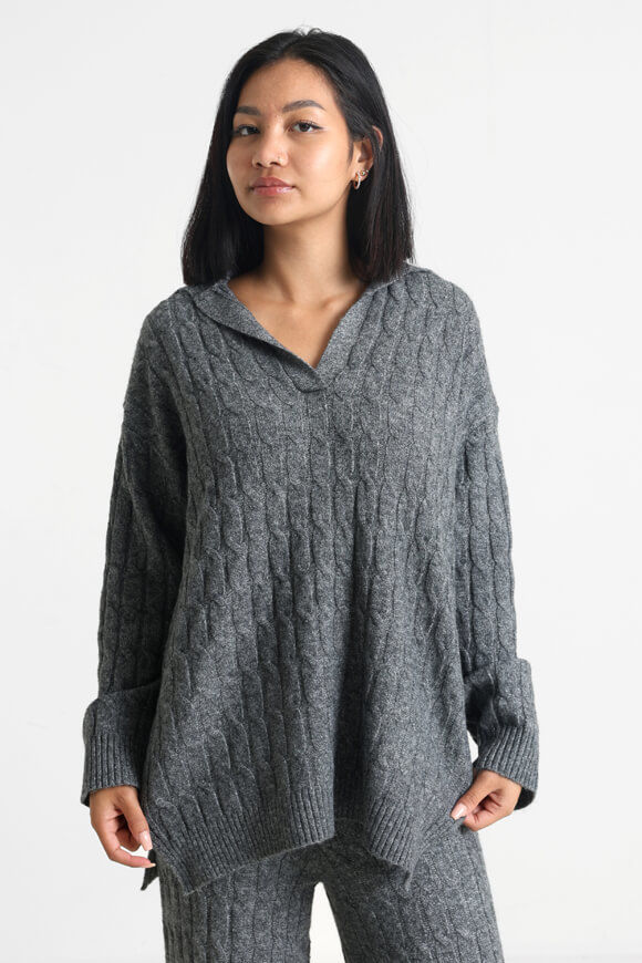 Savage Honey Oversize Strickpullover | Dunkelgrau | Damen  | L von Savage Honey