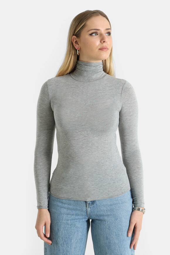 Savage Honey Rollkragen Langarmshirt | Grau meliert | Damen | L Savage Honey Rollkragen Langarmshirt | Grau meliert | Damen | L von Savage Honey