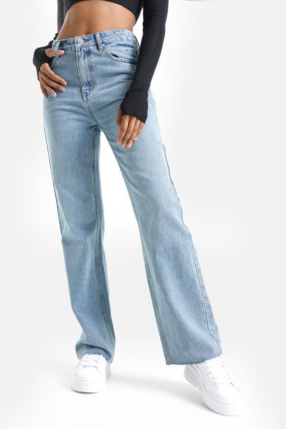 Savage Honey Straight Fit Jeans | Light Blue | Damen  | 32 von Savage Honey