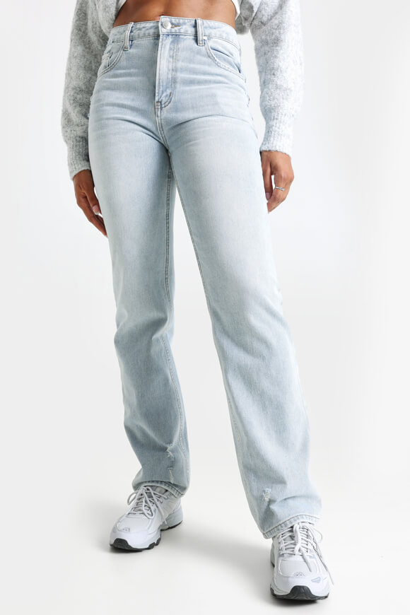 Savage Honey Straight Leg Jeans | Hellblau | Damen  | 32 von Savage Honey