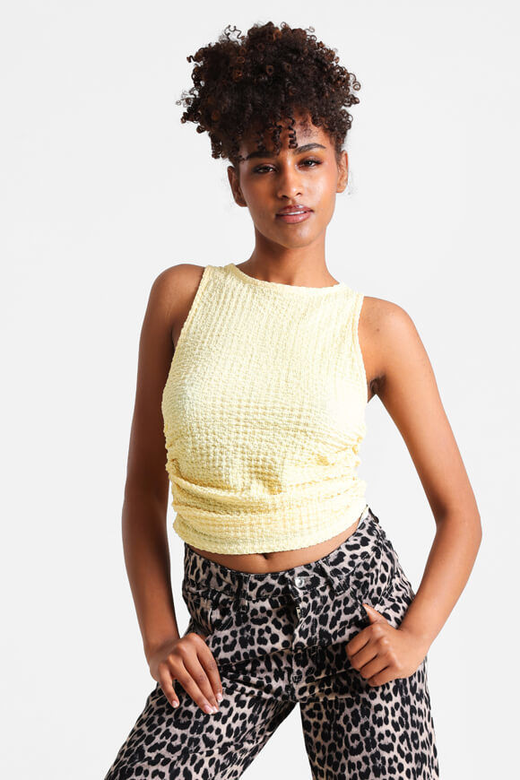 Savage Honey Strukturiertes Crop Top | Gelb | Damen  | XS von Savage Honey