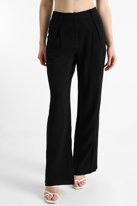 Savage Honey Wide Leg Leinenhose | Schwarz | Damen | S Savage Honey Wide Leg Leinenhose | Schwarz | Damen | S von Savage Honey
