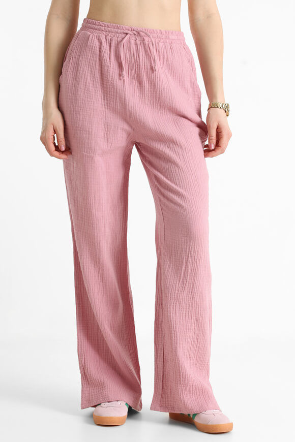 Savage Honey Wide Leg Musselin-Hose | Altrosa | Damen | S Savage Honey Wide Leg Musselin-Hose | Altrosa | Damen | S von Savage Honey