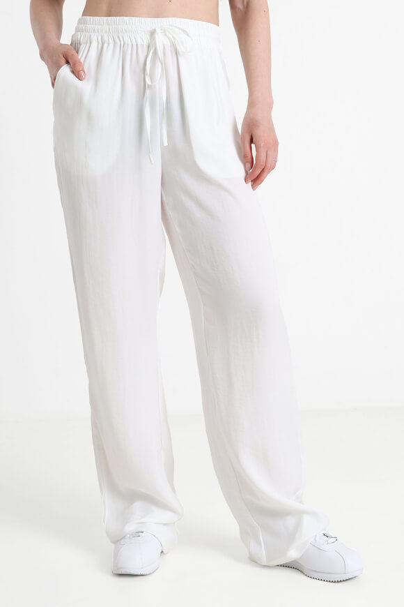 Savage Honey Wide Leg Satinhose | Offwhite | Damen  | XS von Savage Honey