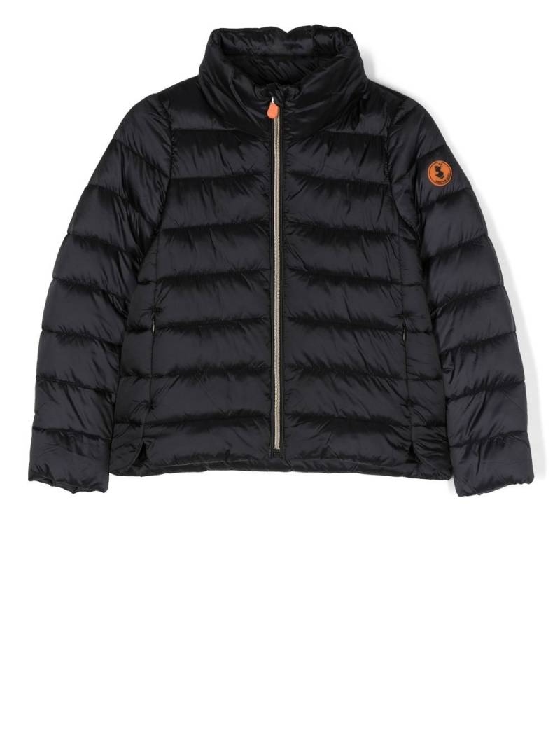 Save The Duck Kids EVIE quilted padded jacket - Black von Save The Duck Kids