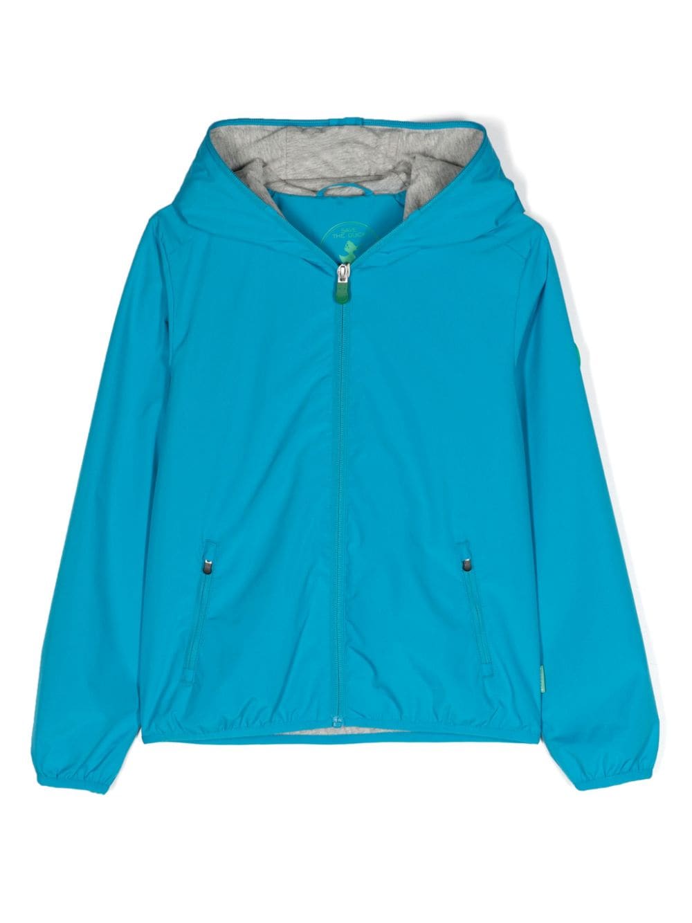 Save The Duck Kids Jules logo-appliqué hooded jacket - Blue von Save The Duck Kids