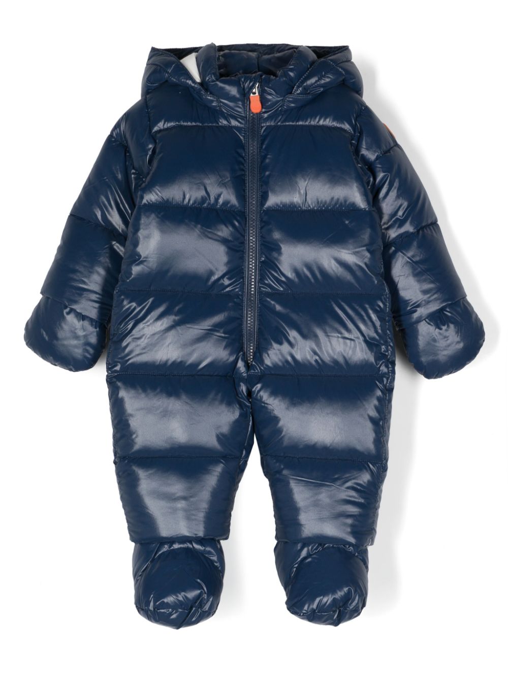 Save The Duck Kids hooded padded snowsuit set - Blue von Save The Duck Kids