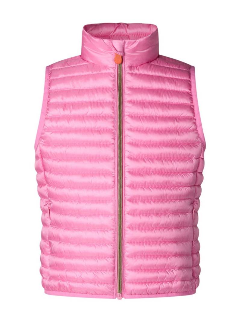 Save The Duck Kids hooded quilted gilet - Pink von Save The Duck Kids