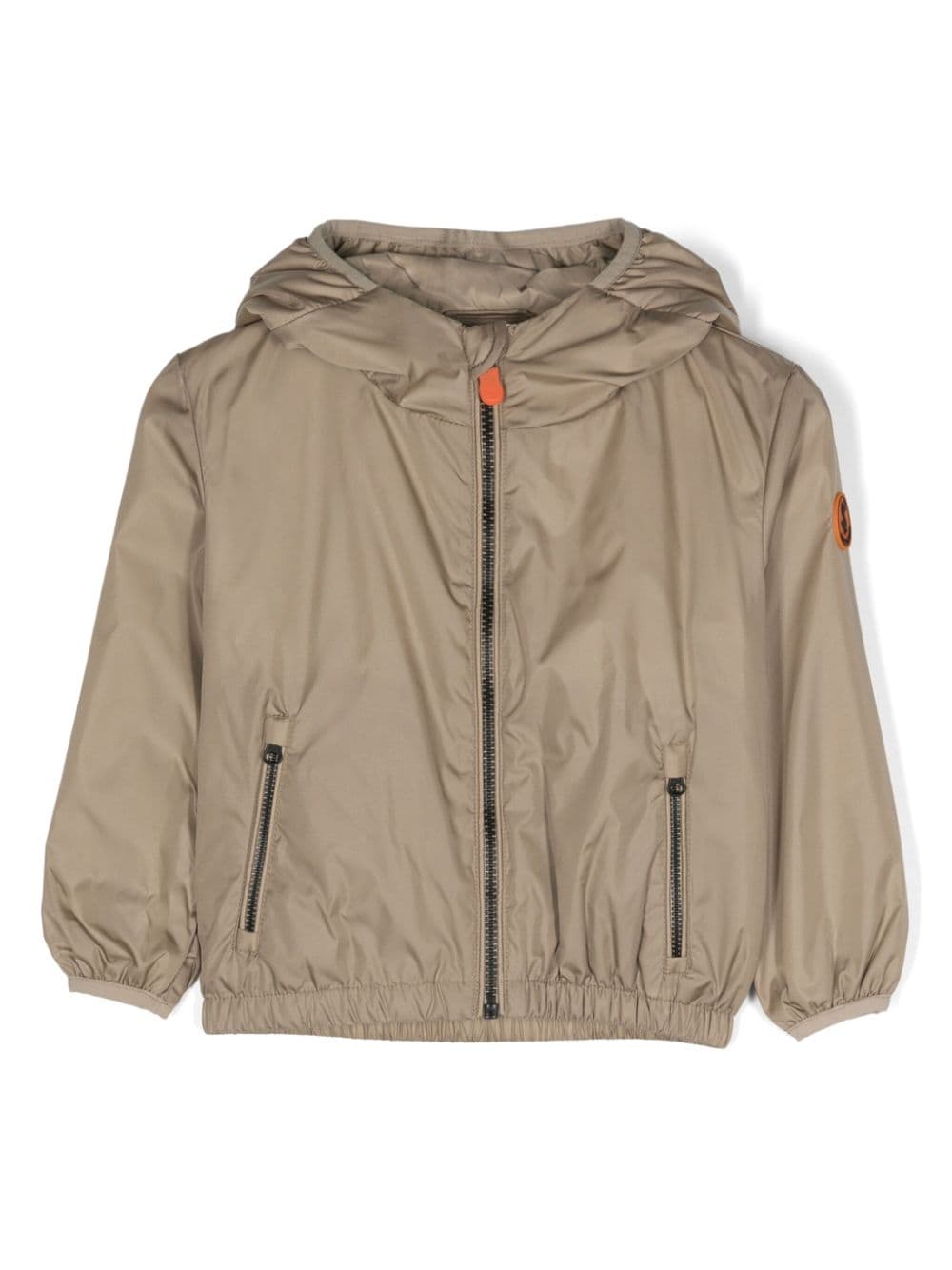 Save The Duck Kids padded hooded jacket - Neutrals von Save The Duck Kids